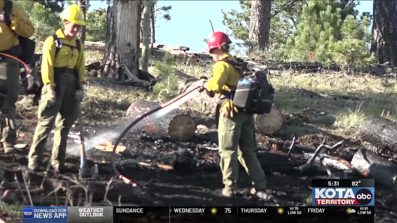 Grass Fire Contained Near Rapid City