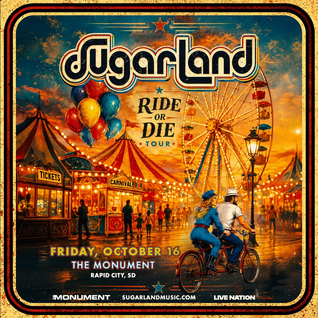 Sugarland Announces 20th Anniversary ‘The Ride or Die Tour’ Stop in Rapid City