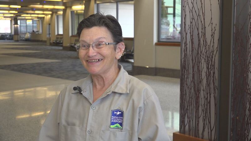 Linda Larson has worked for Rapid City Regional Airport for 10 years making sure the place is...