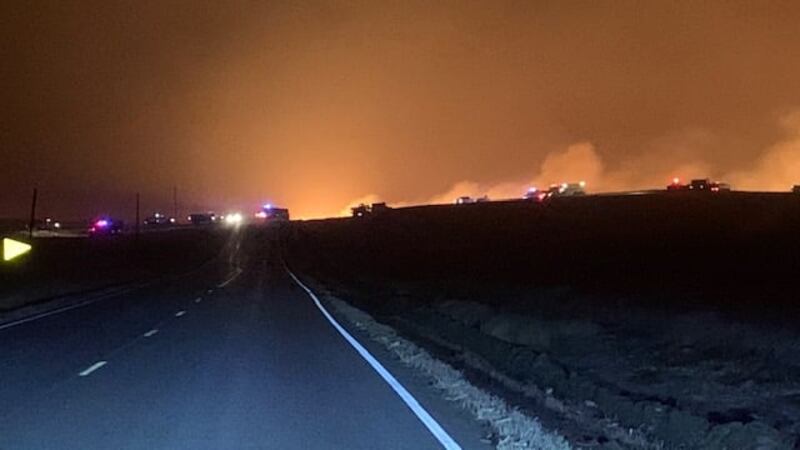 Bison Ridge Fire Divide Fire near Bison 80% contained, 8,000 acres burned