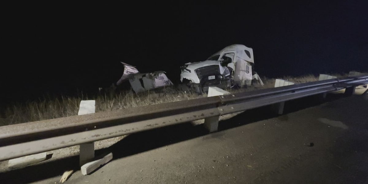 US 16 lane closure due to semi truck crash near Bear Country