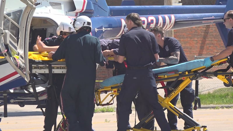 Rapid City Fire and Black Hills Life Flight held helicopter safety training for first...