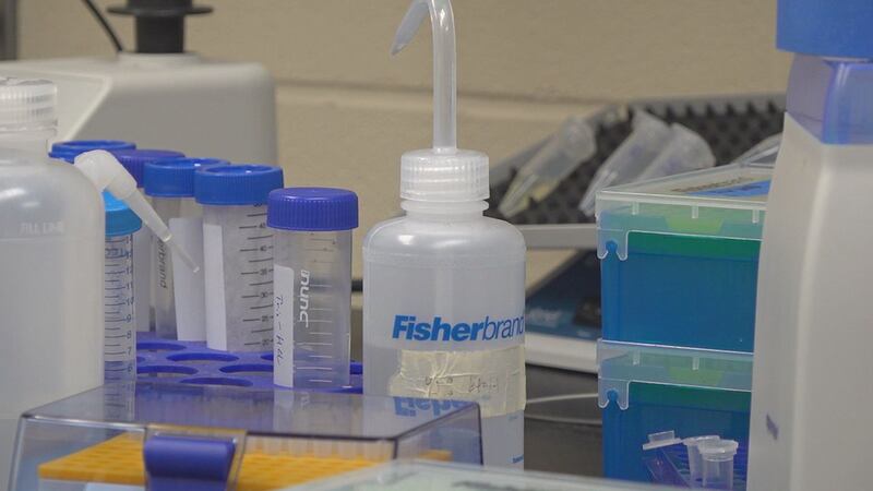 Equipment in a biomedical engineering lab at South Dakota Mines.