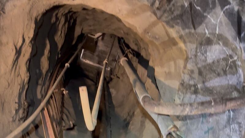 Officials said an 8-year-old boy fell 20 to 40 feet in this shaft at Koko Crater.
