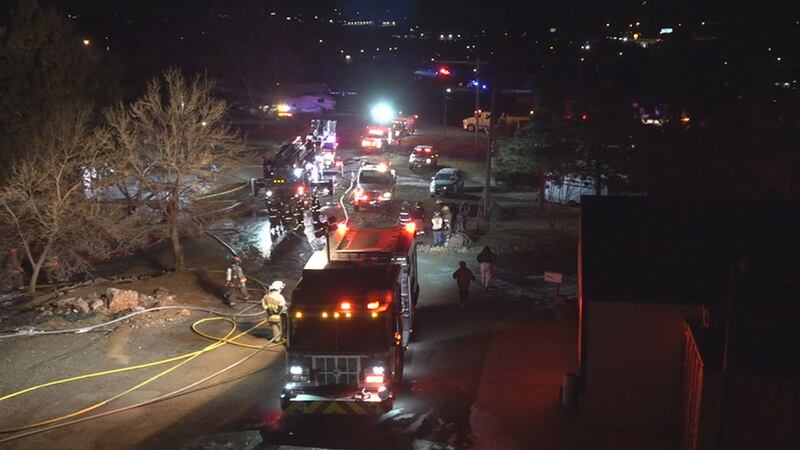 Several firefighters and law enforcement officers responded to the explosion.