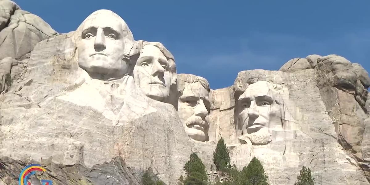 Preparations near Mount Rushmore ahead of the fireworks event