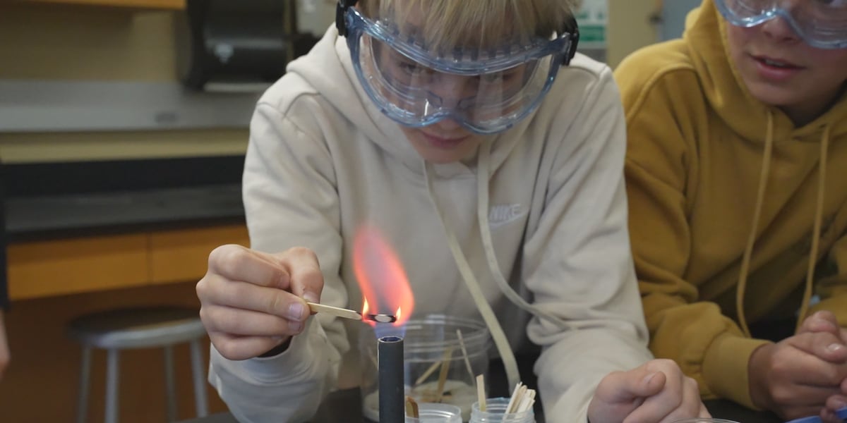 SD Mines marks National Chemistry Week with flame test demonstration for students