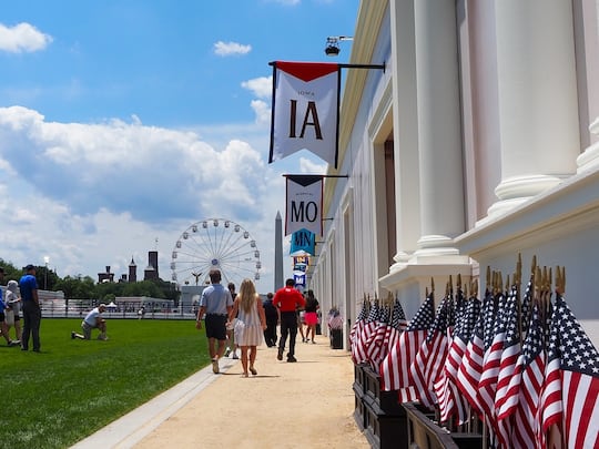 The Trump administration's Freedom 250 Great American State Fair opened on the National Mall...