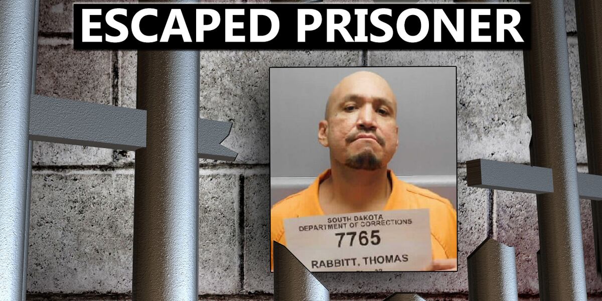 Offender Thomas Rabbit escaped Rapid City Minimum Center