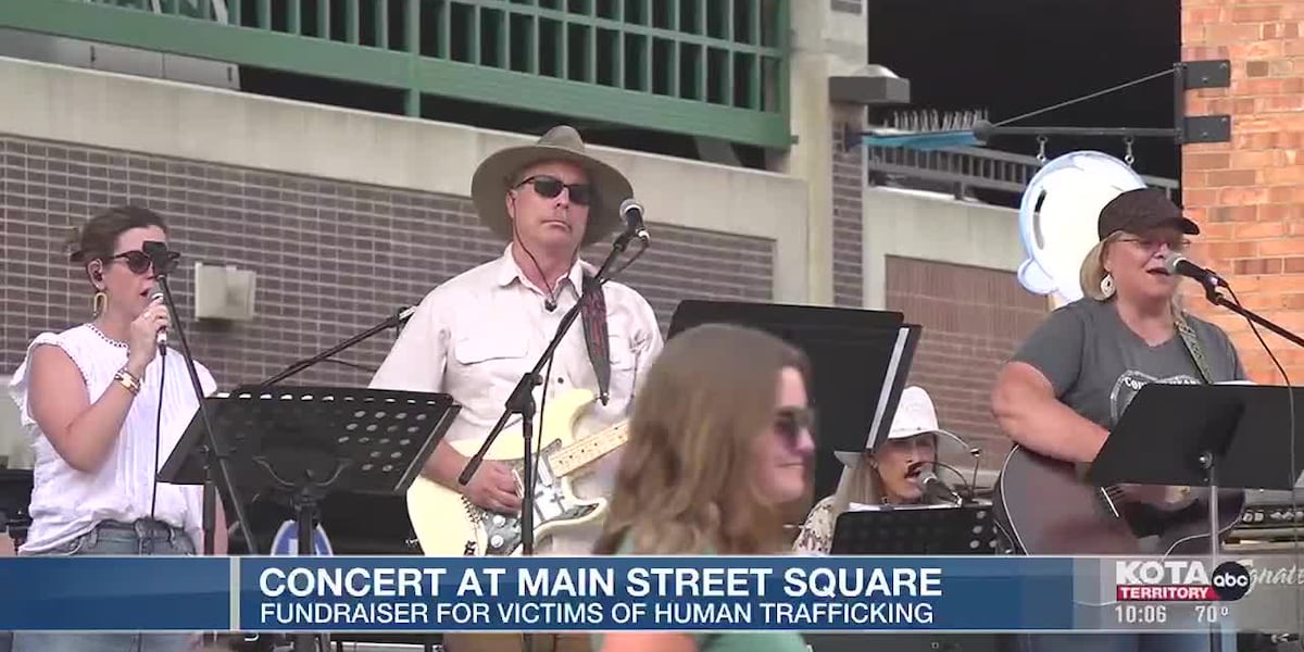 Charity concert in Main Street Square supports victims of human trafficking